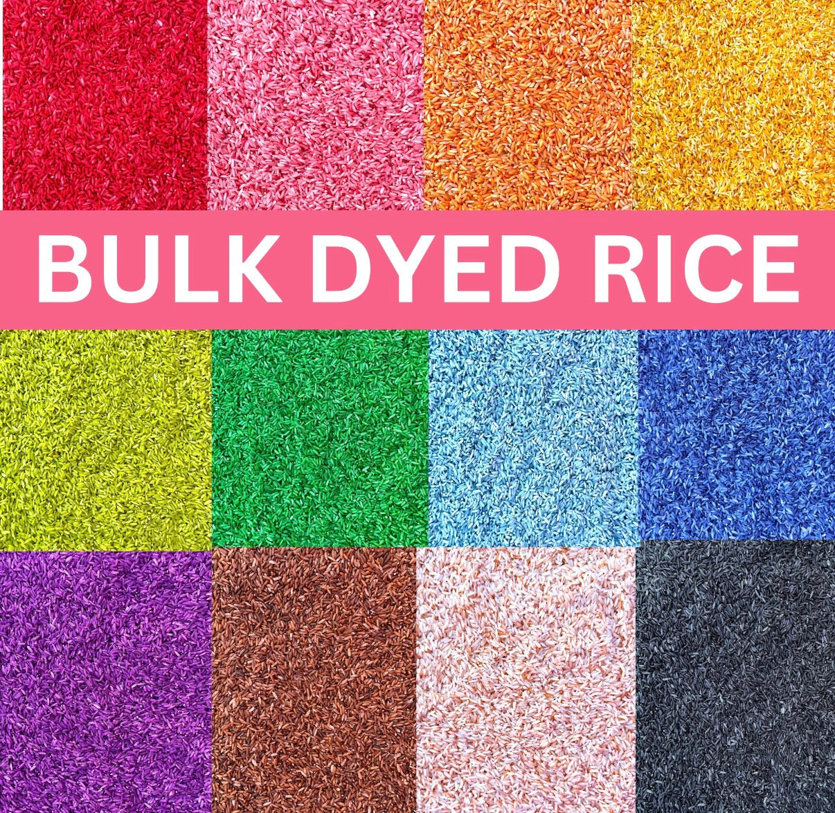 8 cups (2 pound) of colored rice